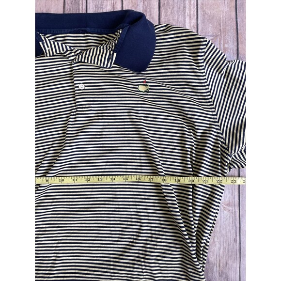 Augusta National AMEN Corner Golf Shop Polo Shirt Stripe The MastersYellow XL - Picture 4 of 6